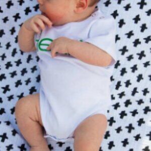 Love That Cotton Unisex Short Sleeve Bodysuit (White)